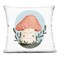 Stupell Industries Smiling Mushroom In Nature Decorative Printed Pillow design by Sarah Hickman, 18 x 7 x 18
